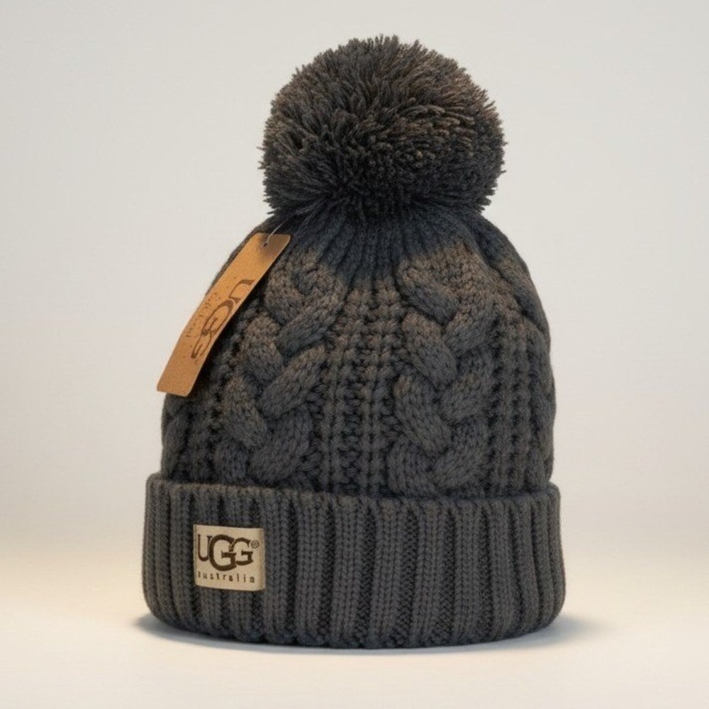 UGG Dark Gray‎ Beanie - One Size - NIB